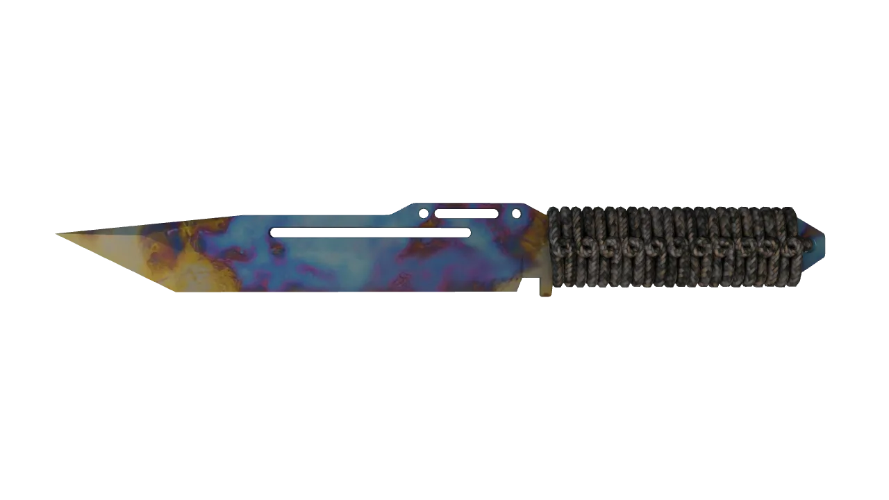 Paracord Knife | Case Hardened seed #680, front