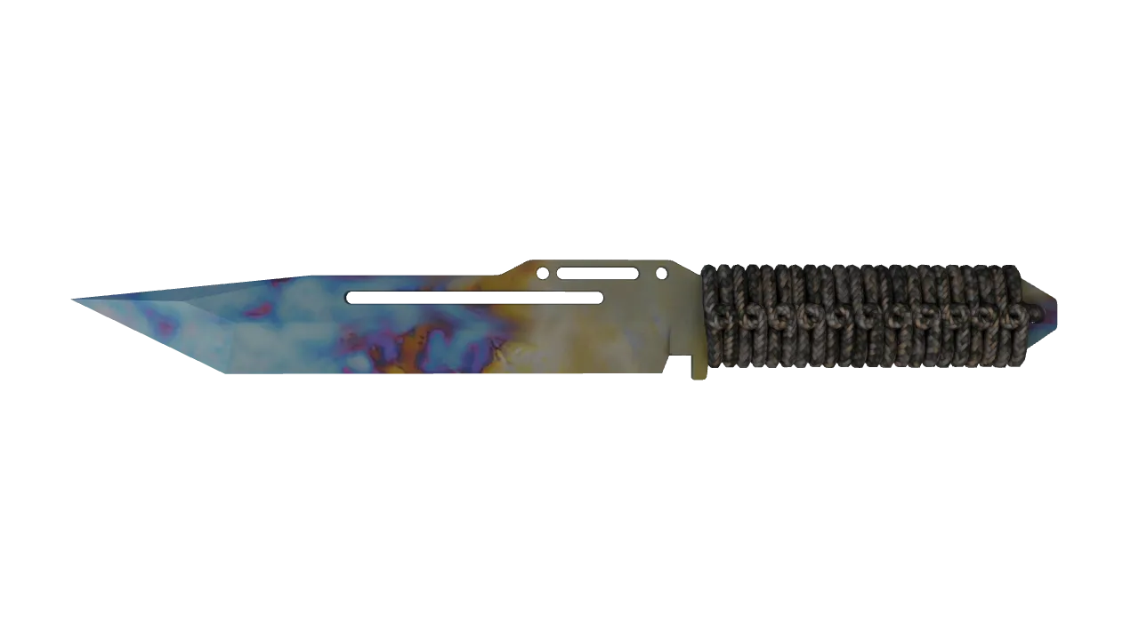 Paracord Knife | Case Hardened seed #689, front