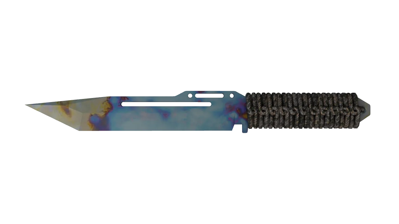 Paracord Knife | Case Hardened seed #693, front