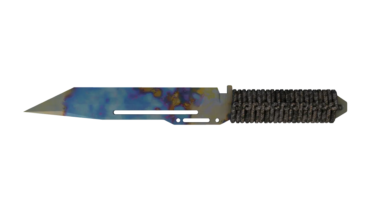 Paracord Knife | Case Hardened seed #698, back