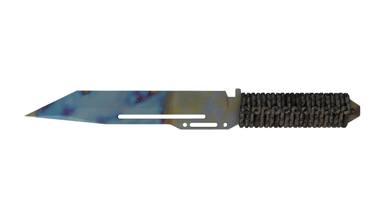 Paracord Knife | Case Hardened seed #700, back