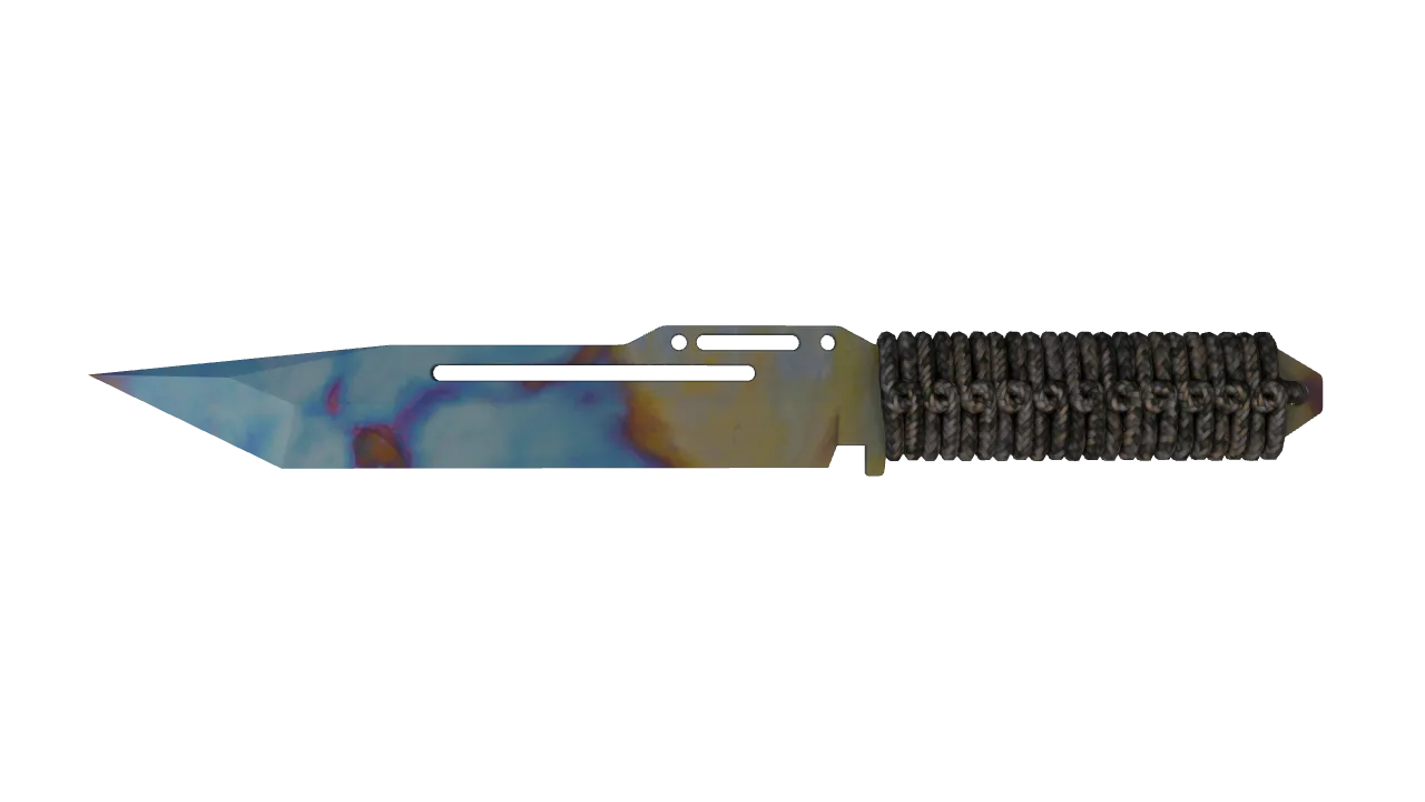 Paracord Knife | Case Hardened seed #700, front