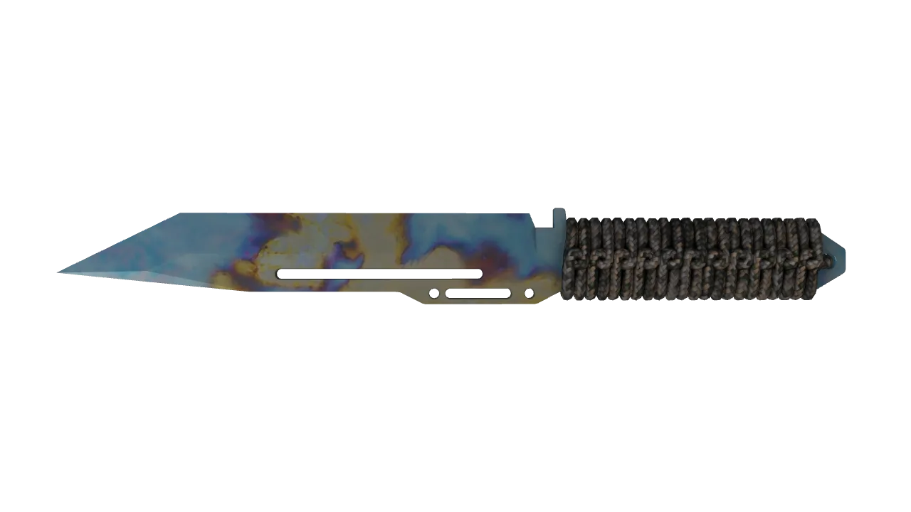 Paracord Knife | Case Hardened seed #715, back