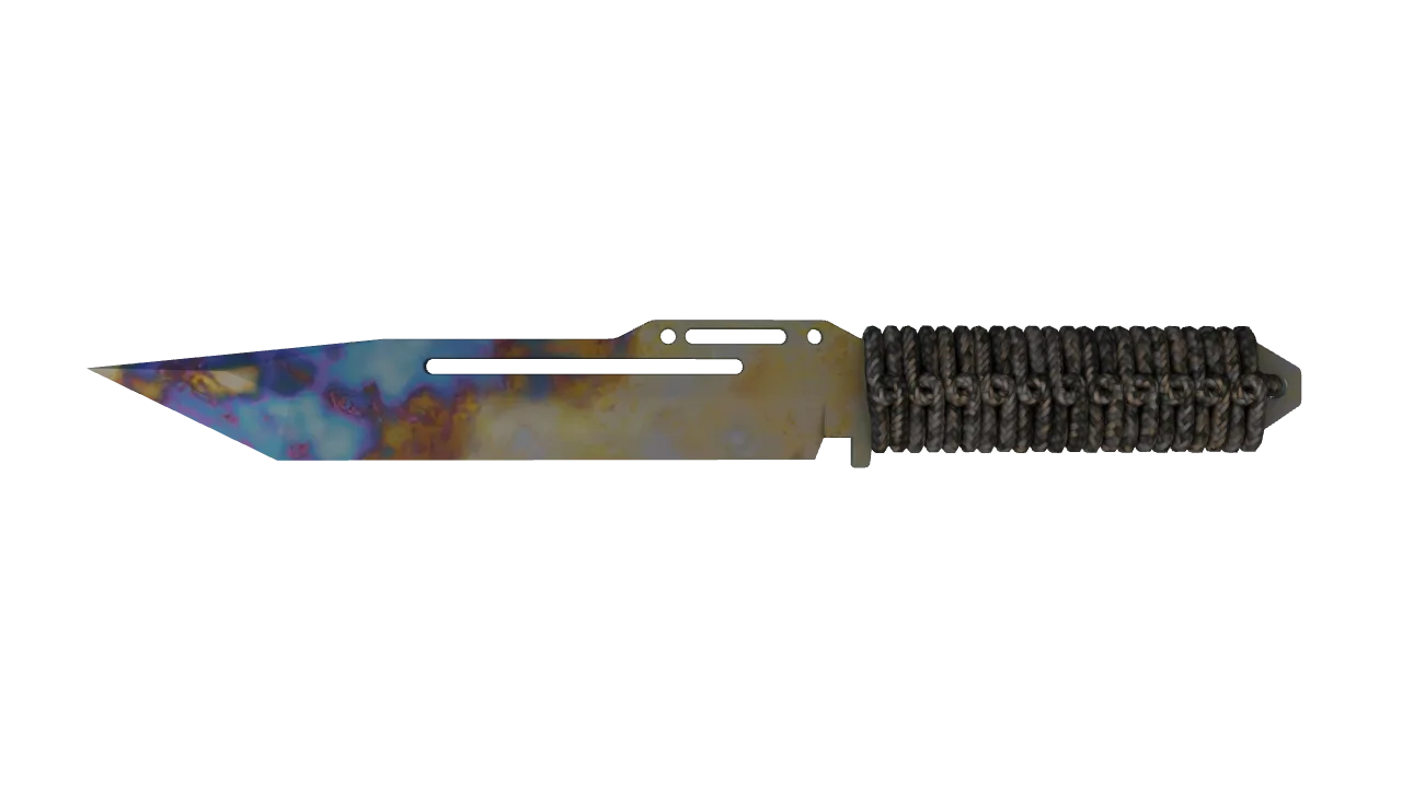 Paracord Knife | Case Hardened seed #719, front