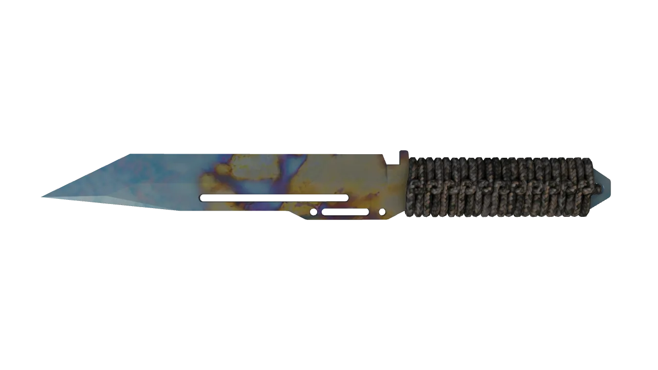 Paracord Knife | Case Hardened seed #750, back