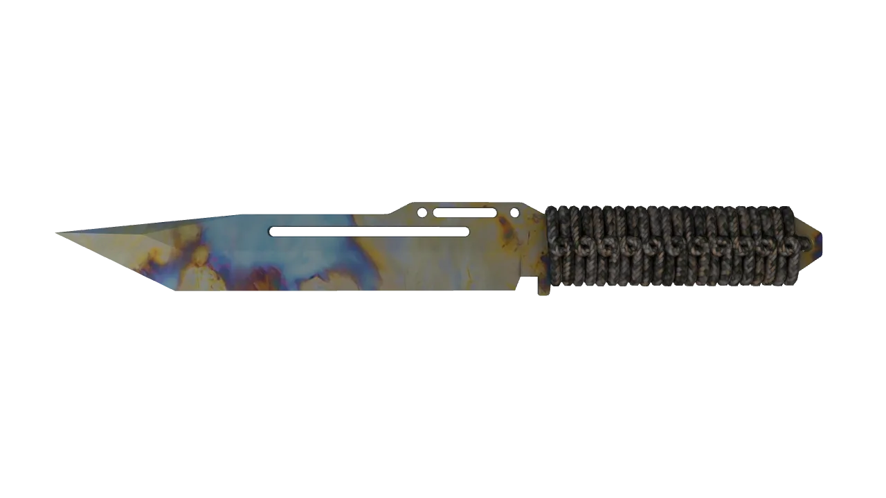 Paracord Knife | Case Hardened seed #797, front