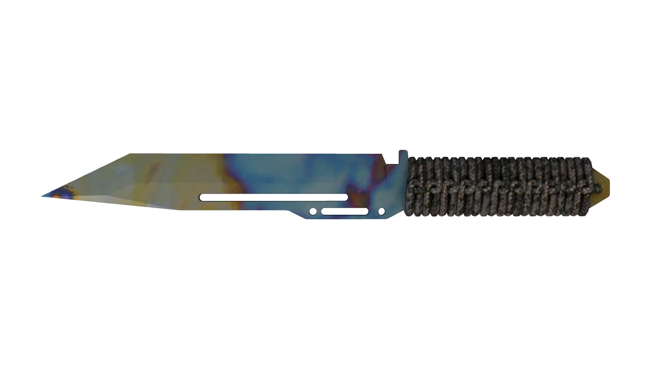 Paracord Knife | Case Hardened seed #805, back