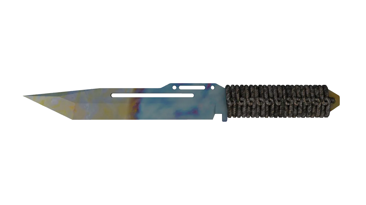 Paracord Knife | Case Hardened seed #805, front