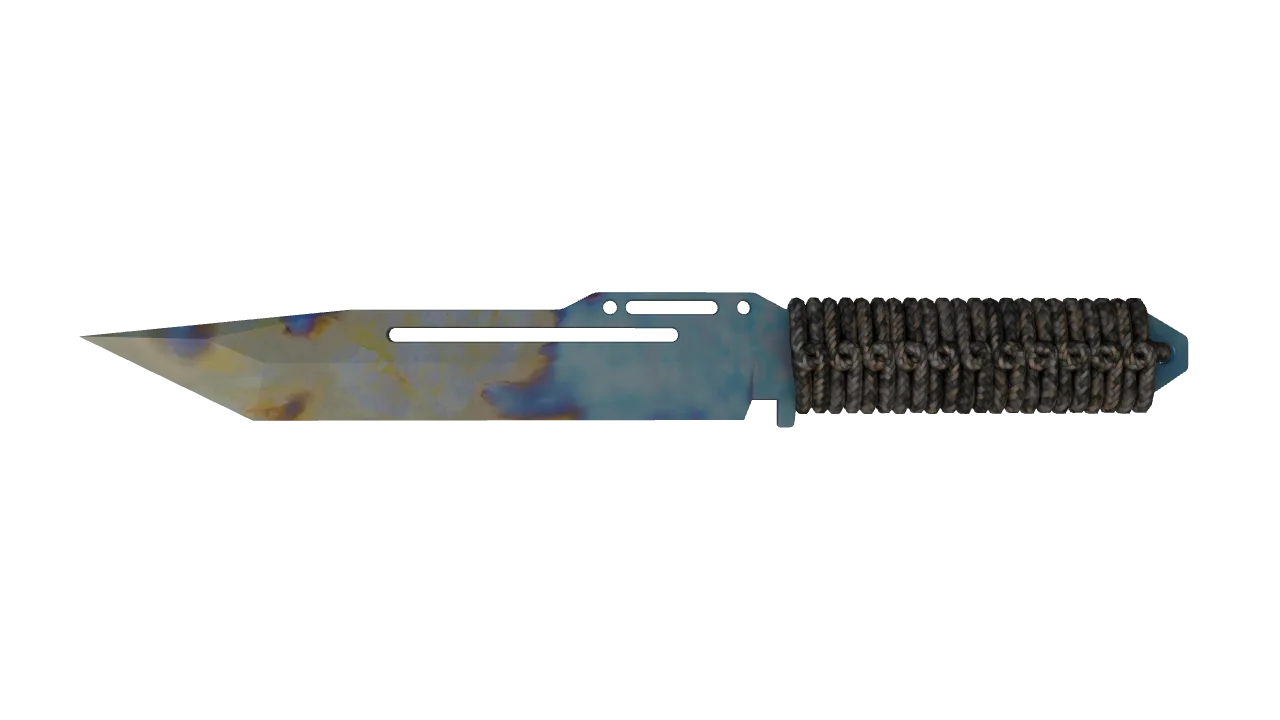 Paracord Knife | Case Hardened seed #807, front