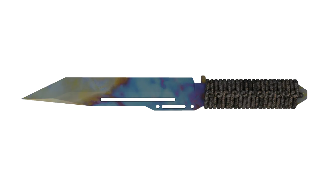 Paracord Knife | Case Hardened seed #820, back