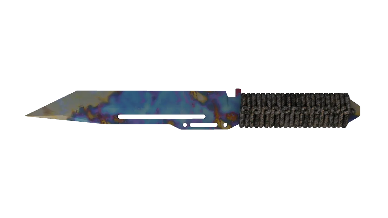 Paracord Knife | Case Hardened seed #84, back