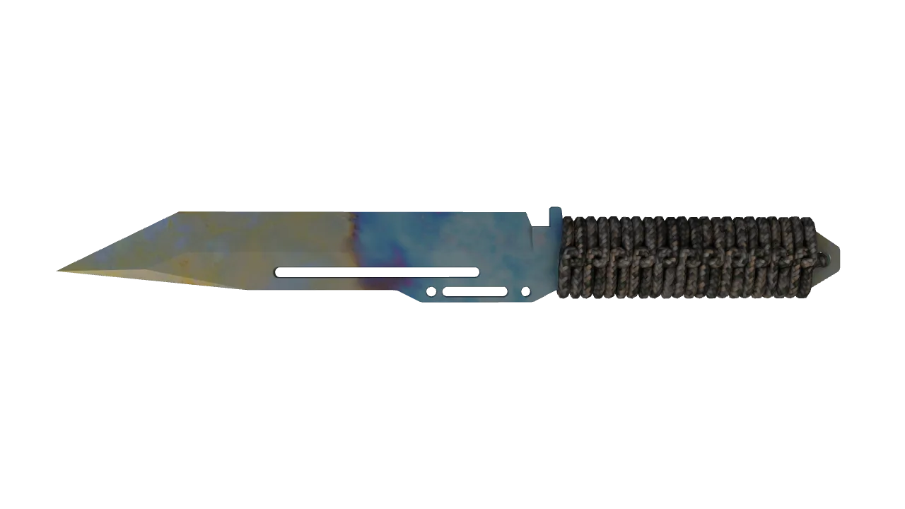 Paracord Knife | Case Hardened seed #866, back