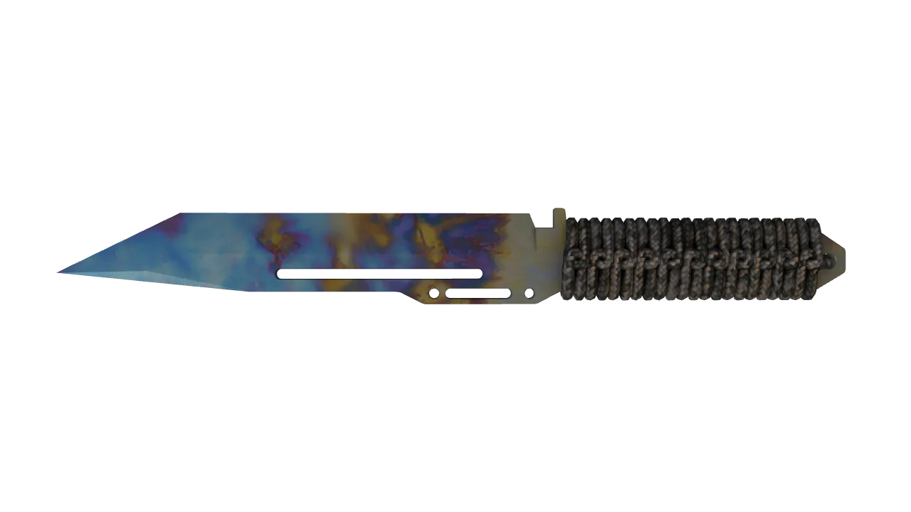Paracord Knife | Case Hardened seed #872, back