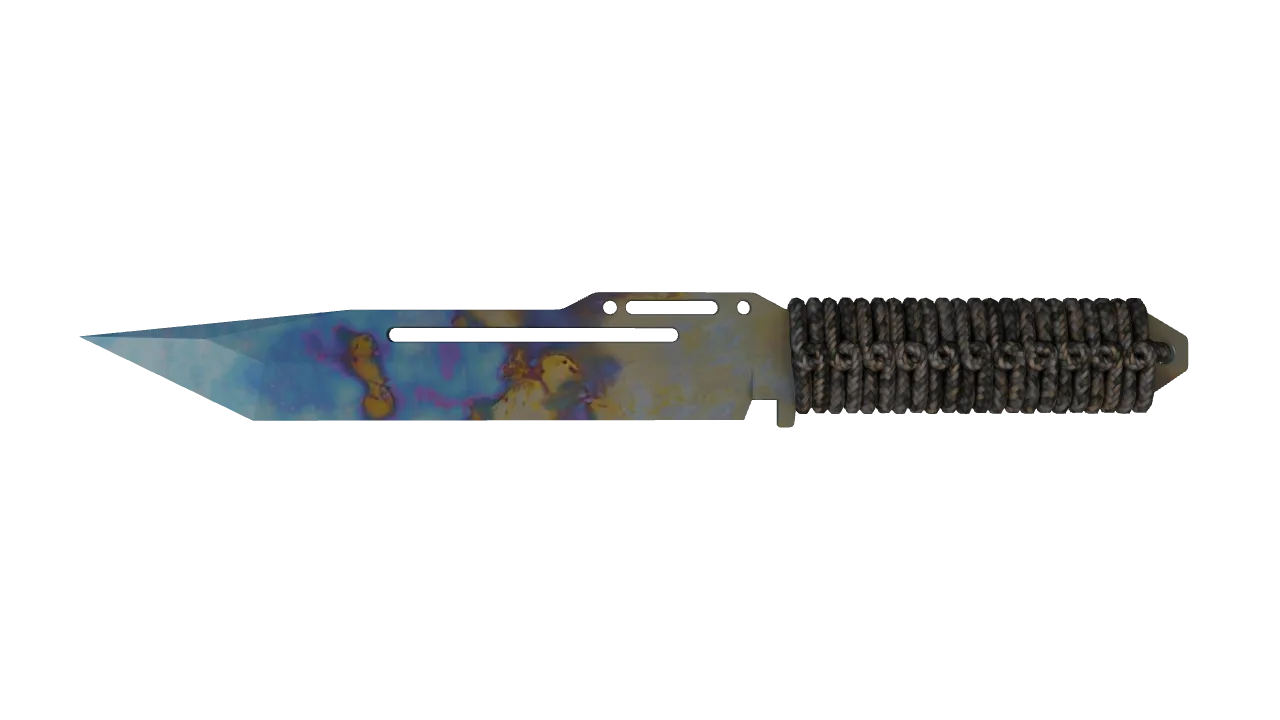 Paracord Knife | Case Hardened seed #872, front