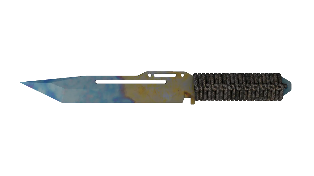 Paracord Knife | Case Hardened seed #879, front