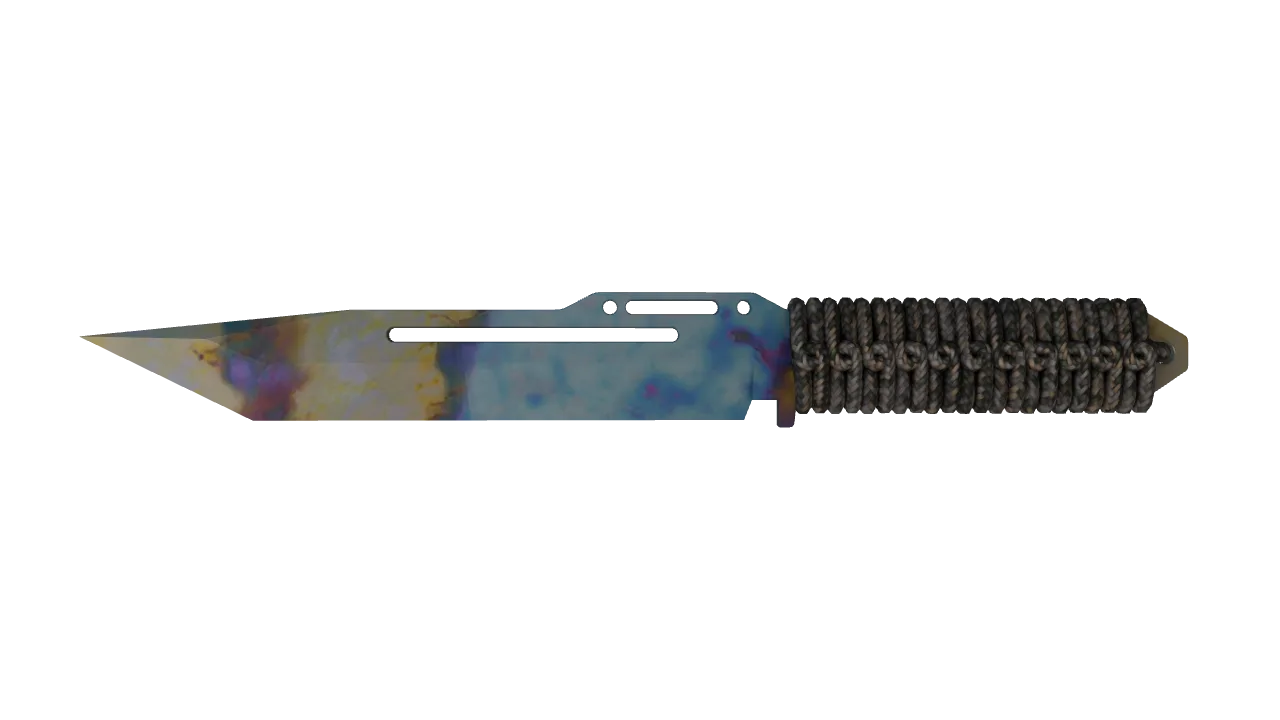 Paracord Knife | Case Hardened seed #899, front