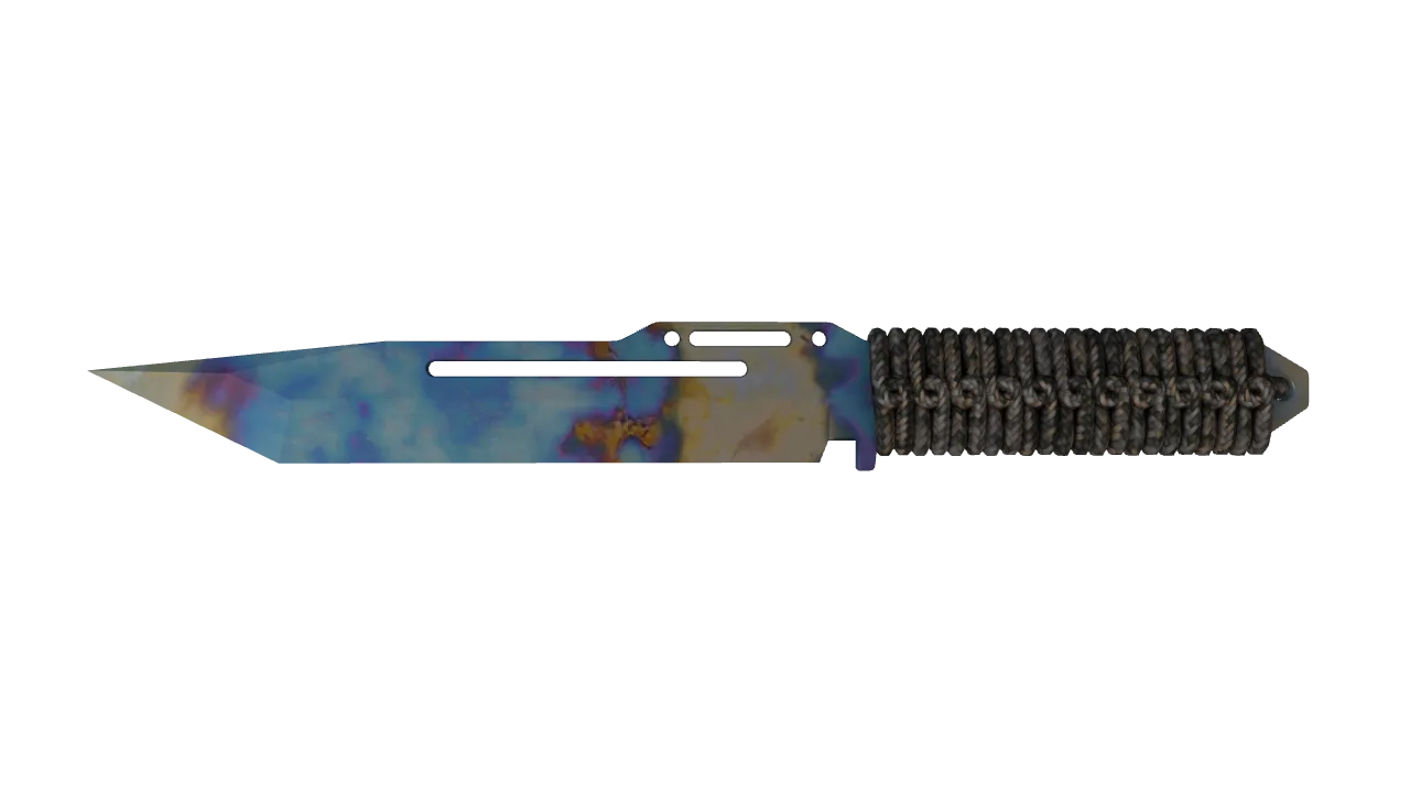 Paracord Knife | Case Hardened seed #902, front