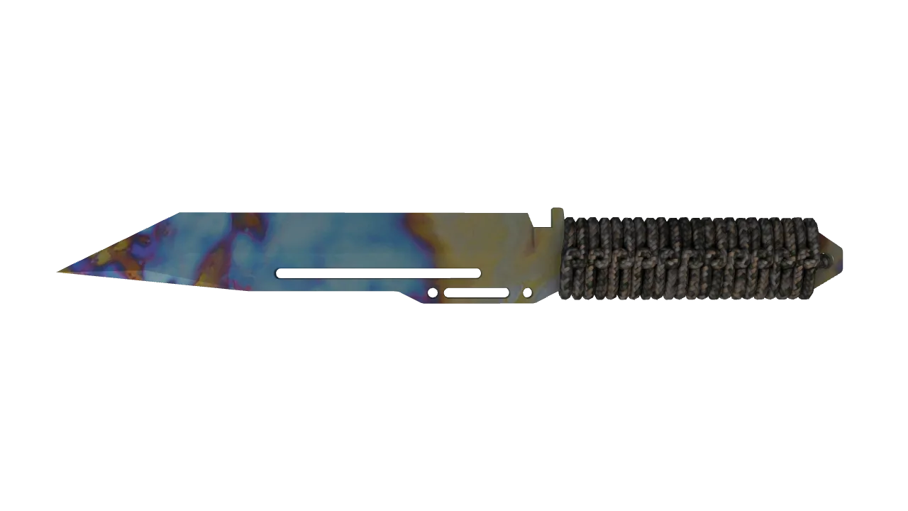 Paracord Knife | Case Hardened seed #91, back