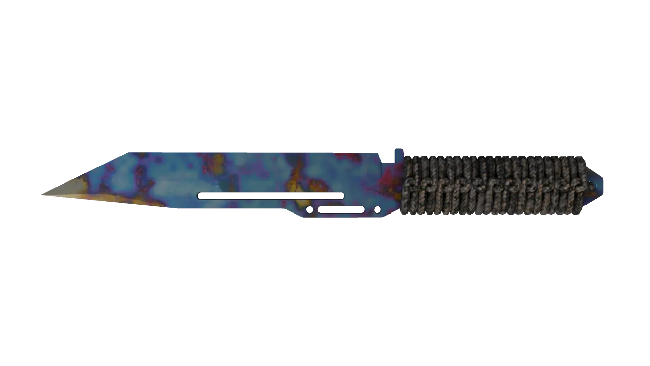 Paracord Knife | Case Hardened seed #910, back