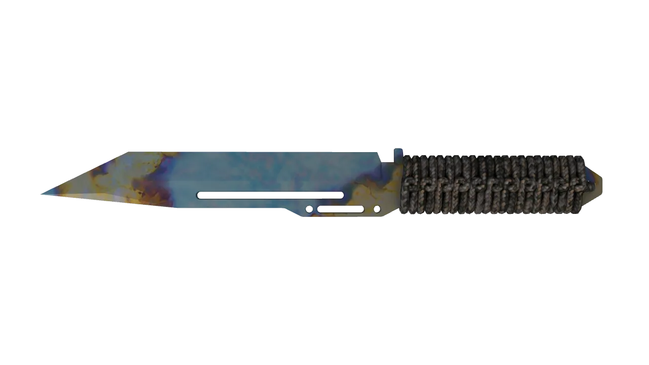 Paracord Knife | Case Hardened seed #915, back