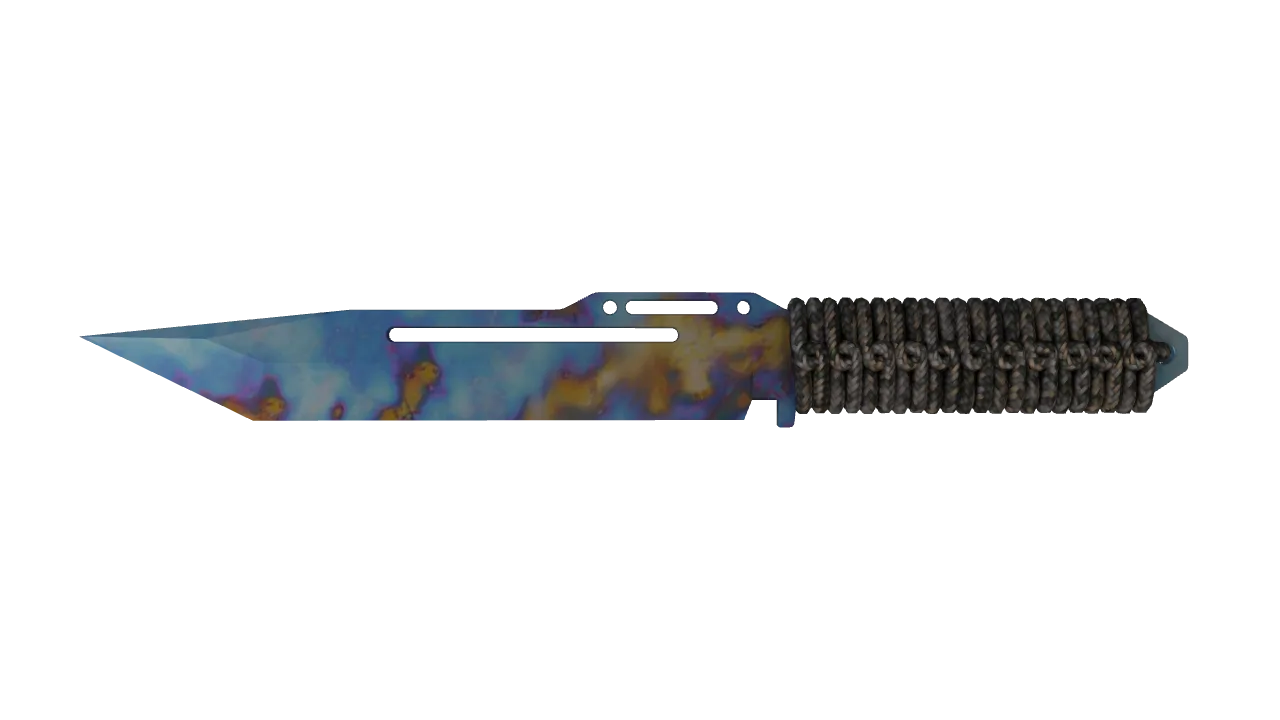 Paracord Knife | Case Hardened seed #922, front
