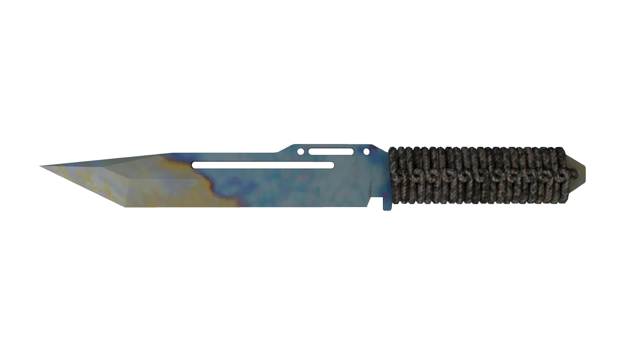 Paracord Knife | Case Hardened seed #923, front