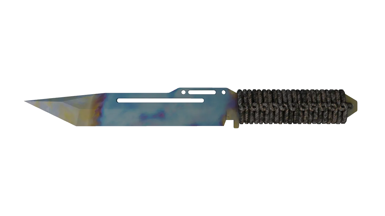 Paracord Knife | Case Hardened seed #941, front
