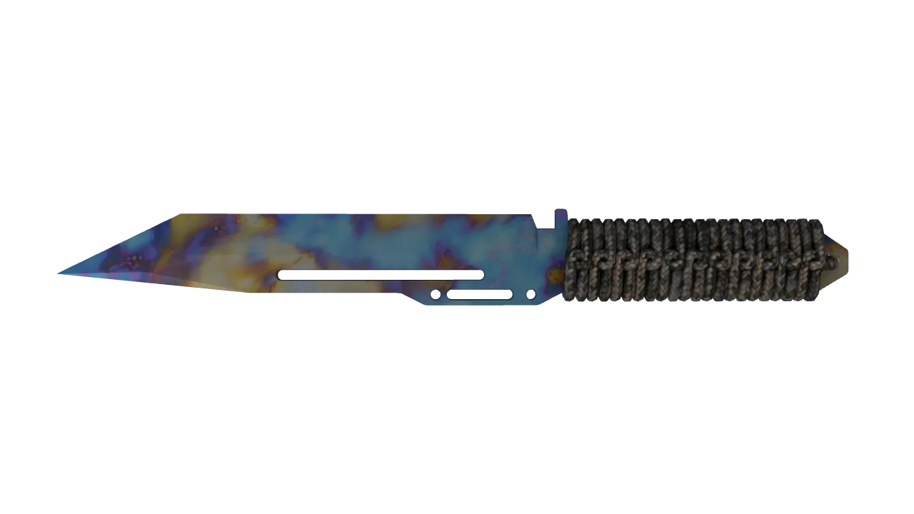 Paracord Knife | Case Hardened seed #95, back