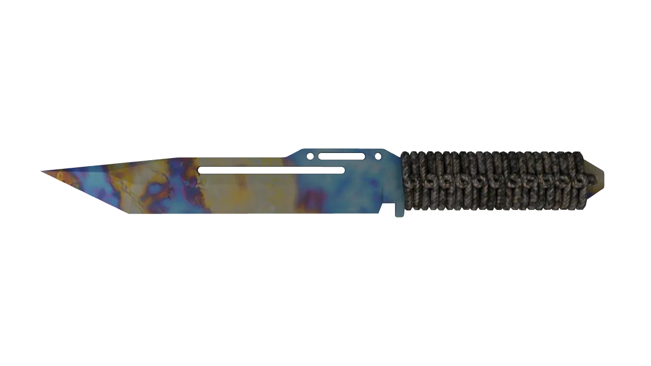 Paracord Knife | Case Hardened seed #95, front