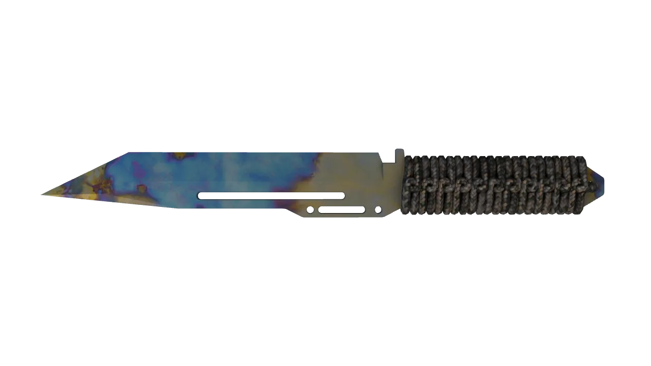 Paracord Knife | Case Hardened seed #954, back