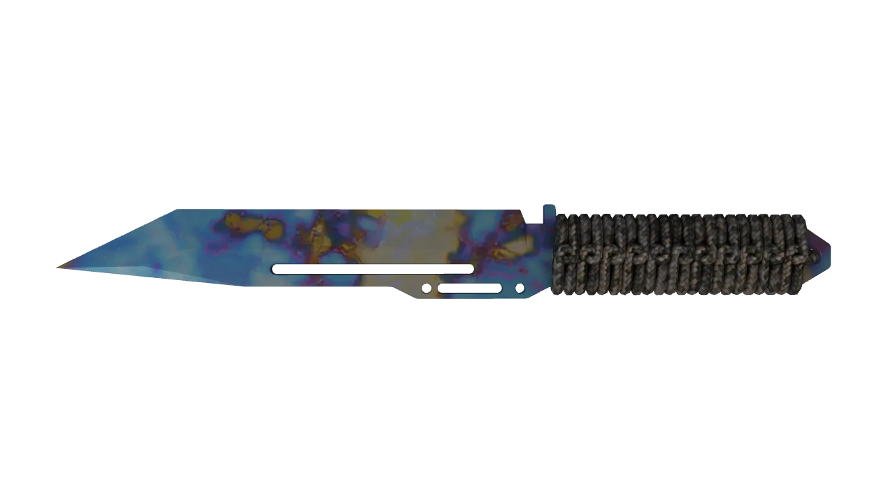 Paracord Knife | Case Hardened seed #955, back