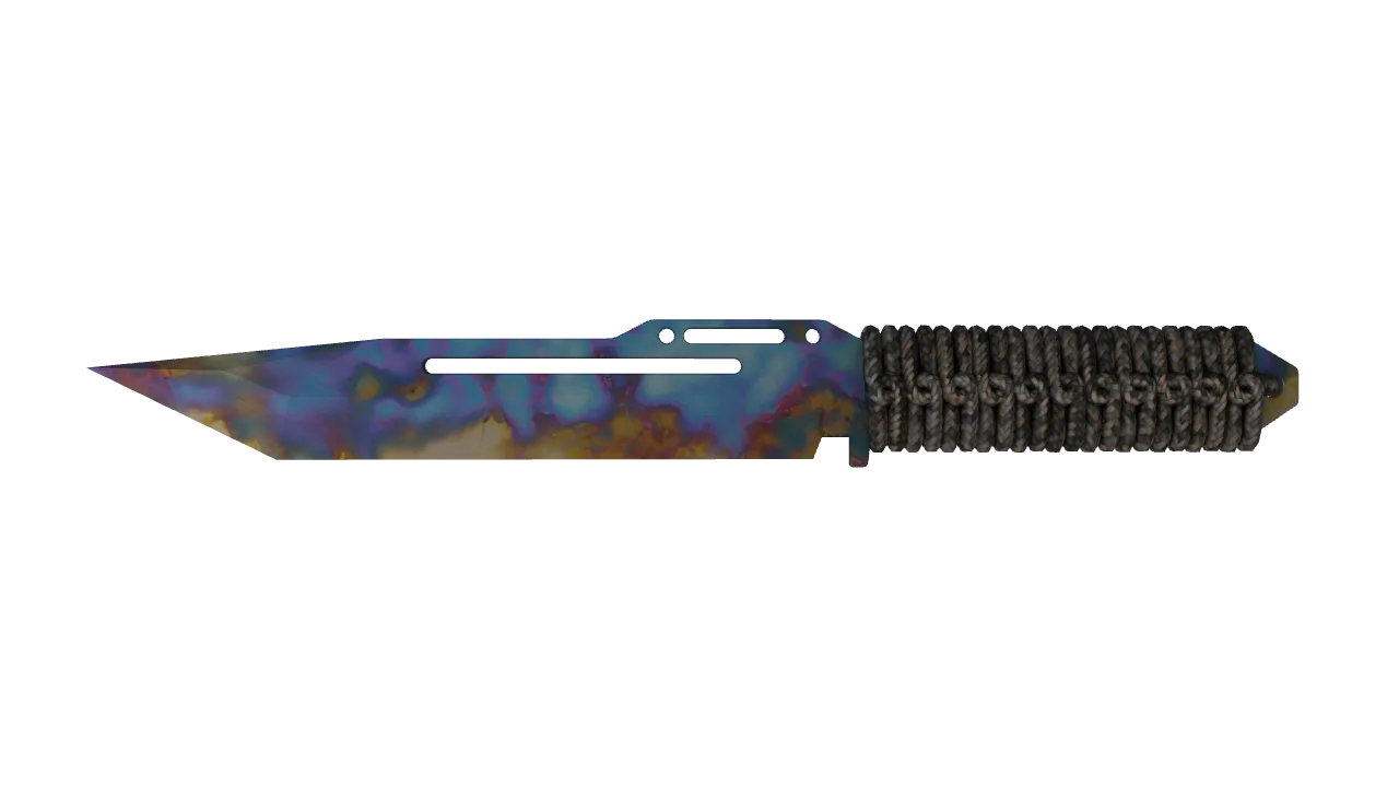 Paracord Knife | Case Hardened seed #956, front