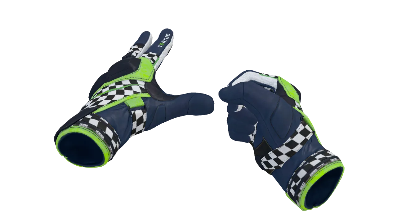 ★ Moto Gloves | Finish Line (Minimal Wear) — Dust II light, front