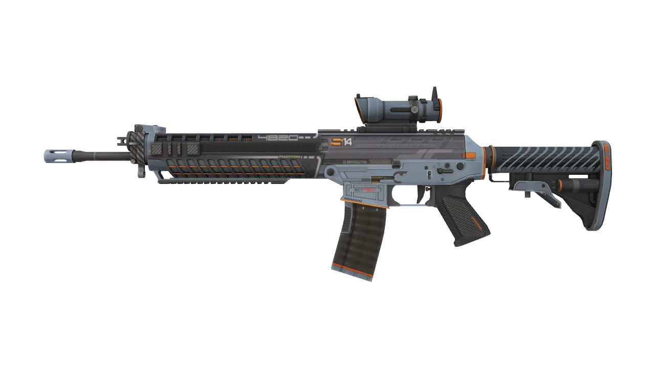 SG 553 | Phantom (Minimal Wear) — Dust II light, front
