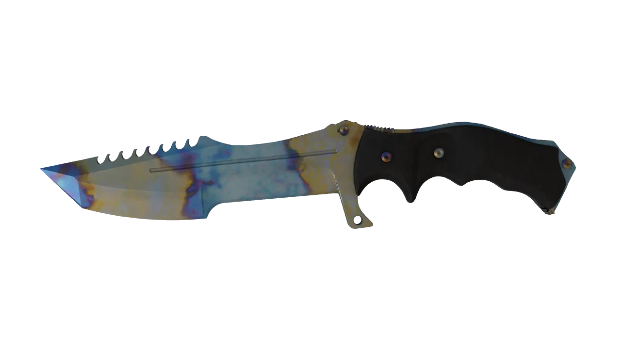 Huntsman Knife | Case Hardened seed #10, front