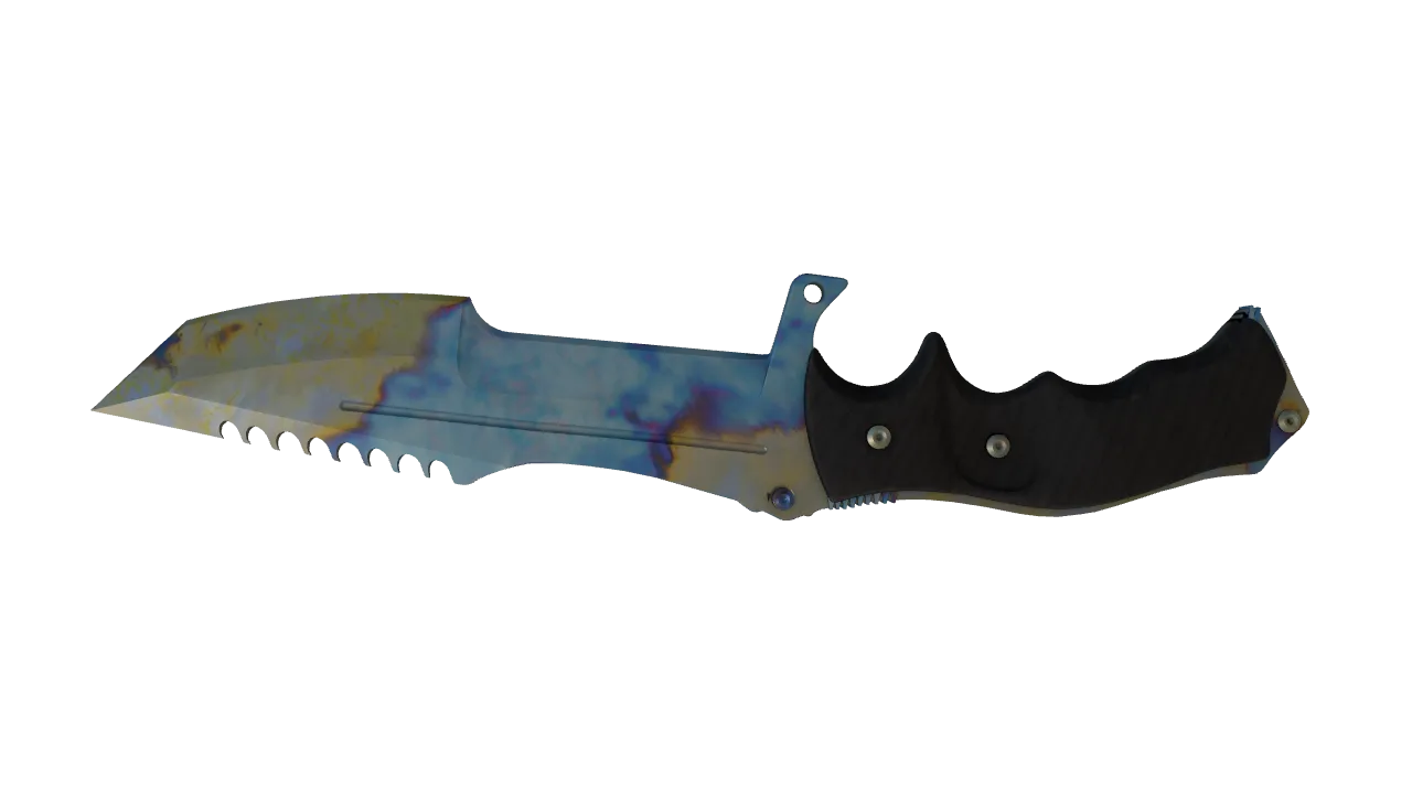 Huntsman Knife | Case Hardened seed #108, back