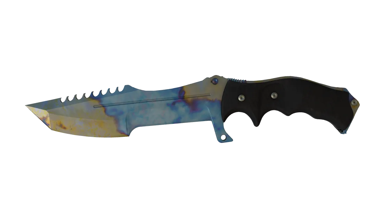 Huntsman Knife | Case Hardened seed #108, front