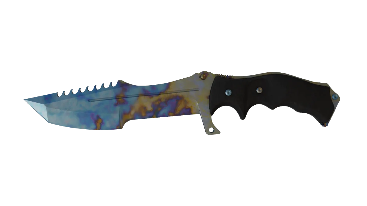 Huntsman Knife | Case Hardened seed #112, front