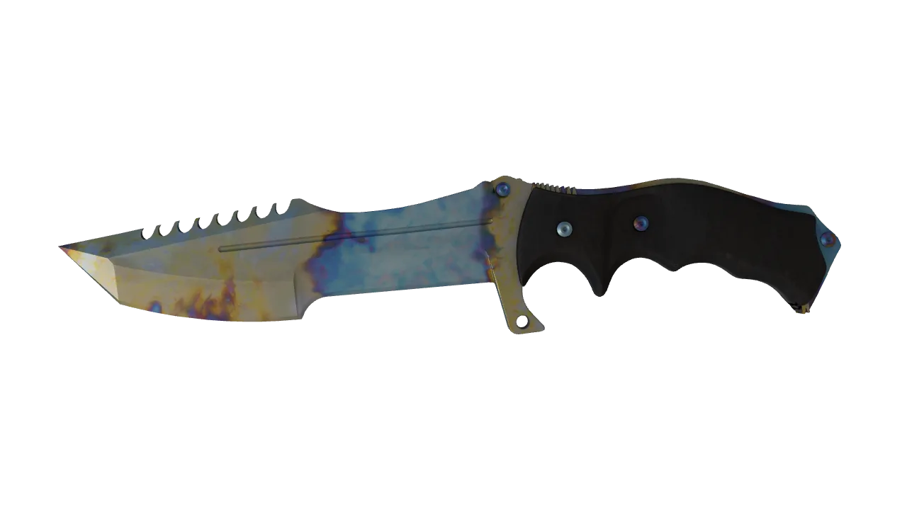 Huntsman Knife | Case Hardened seed #114, front