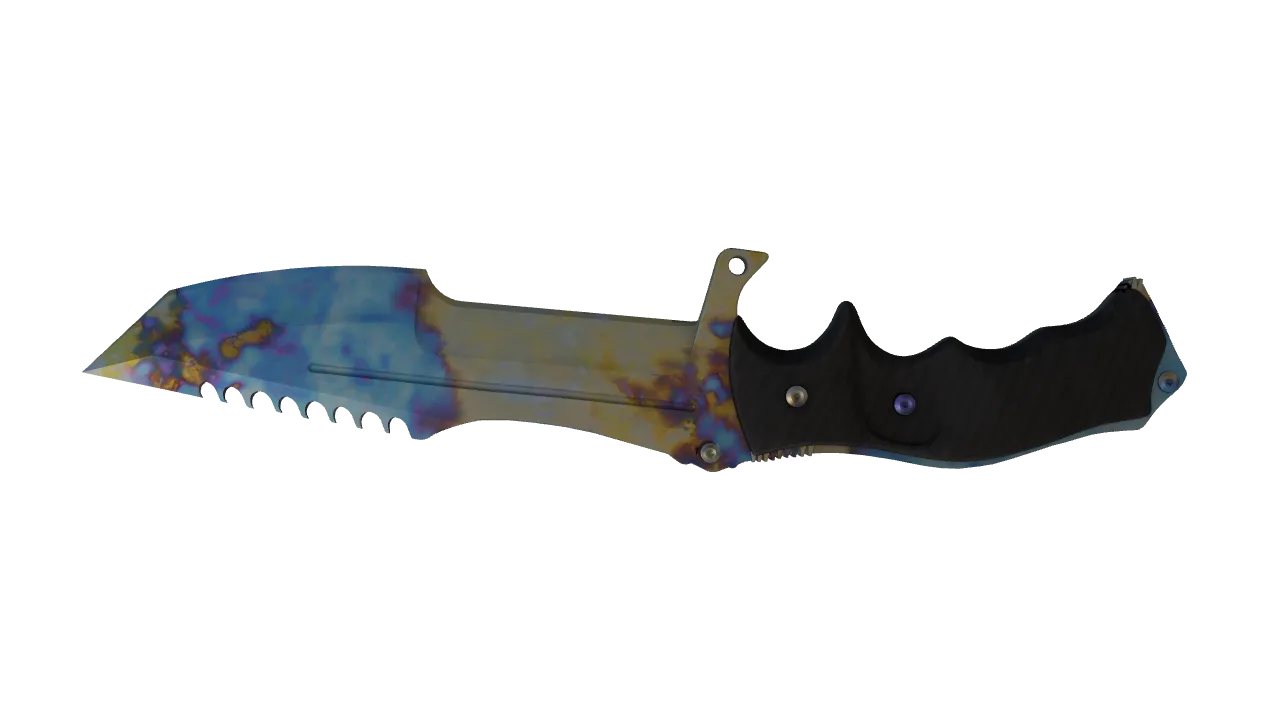 Huntsman Knife | Case Hardened seed #116, back