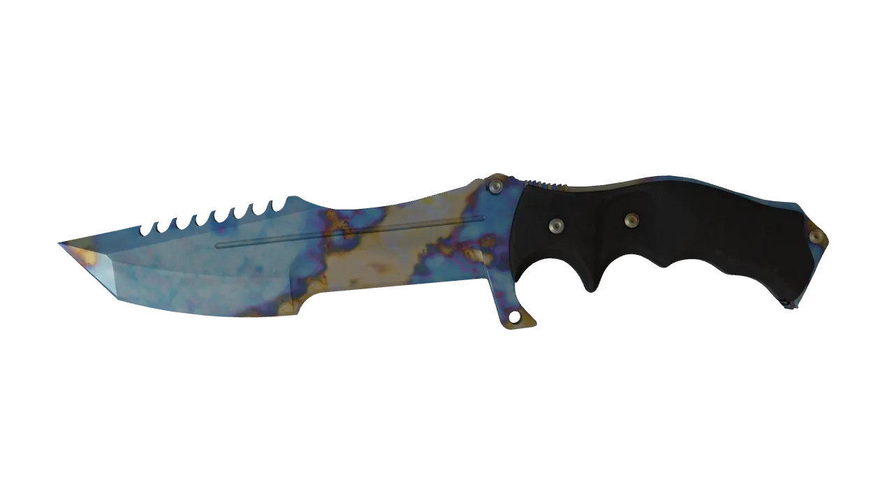 Huntsman Knife | Case Hardened seed #130, front