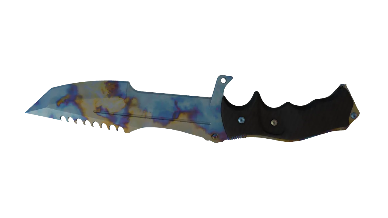 Huntsman Knife | Case Hardened seed #147, back