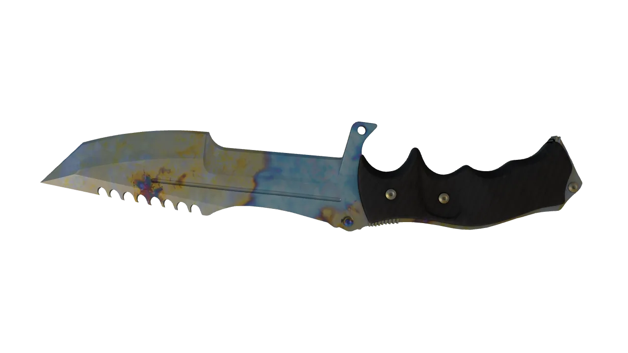 Huntsman Knife | Case Hardened seed #156, back