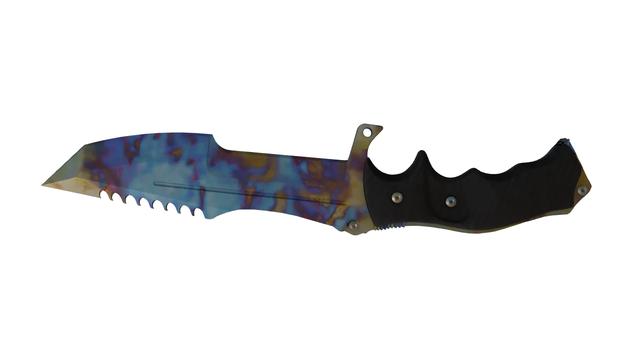 Huntsman Knife | Case Hardened seed #175, back