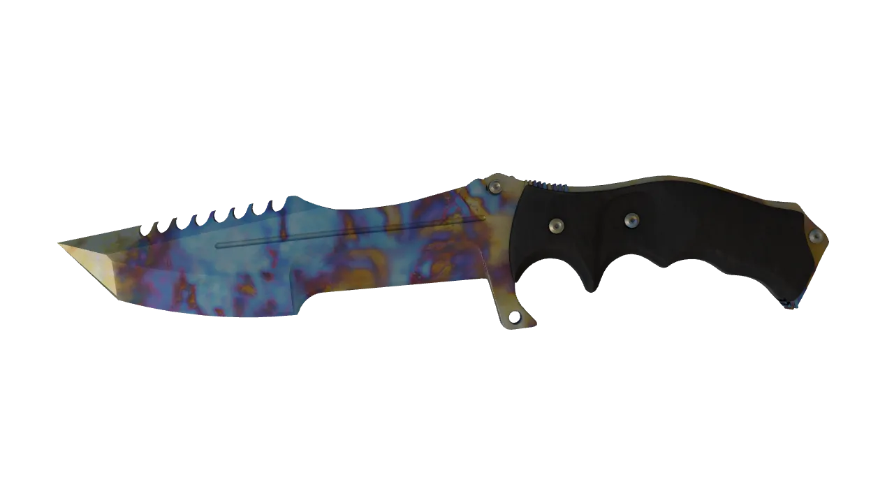 Huntsman Knife | Case Hardened seed #175, front