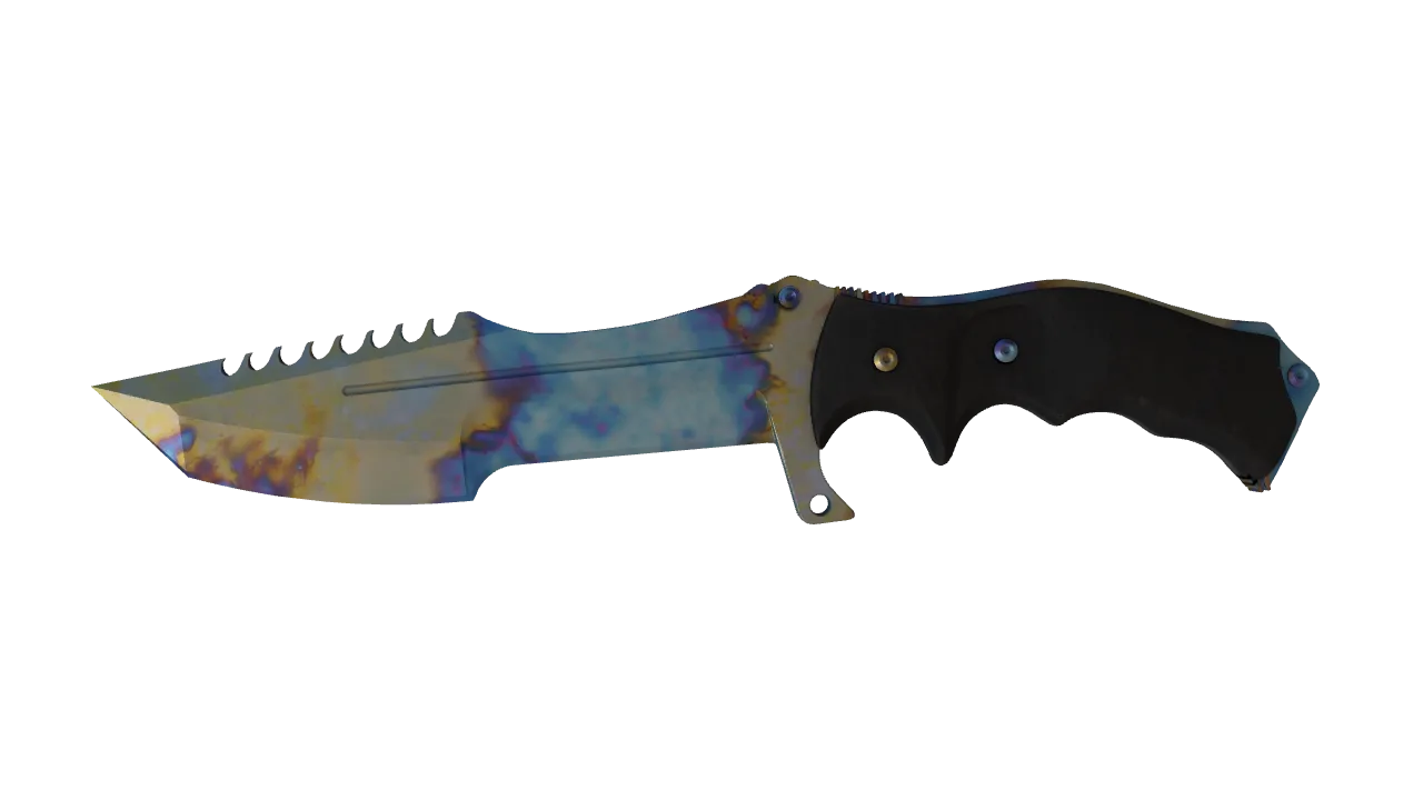 Huntsman Knife | Case Hardened seed #18, front