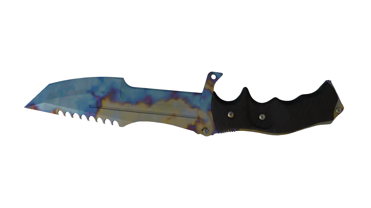 Huntsman Knife | Case Hardened seed #182, back
