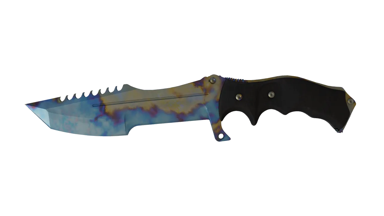 Huntsman Knife | Case Hardened seed #182, front