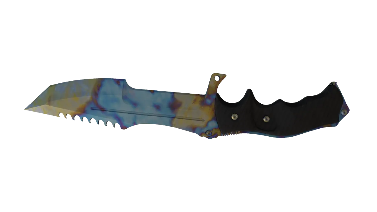 Huntsman Knife | Case Hardened seed #188, back