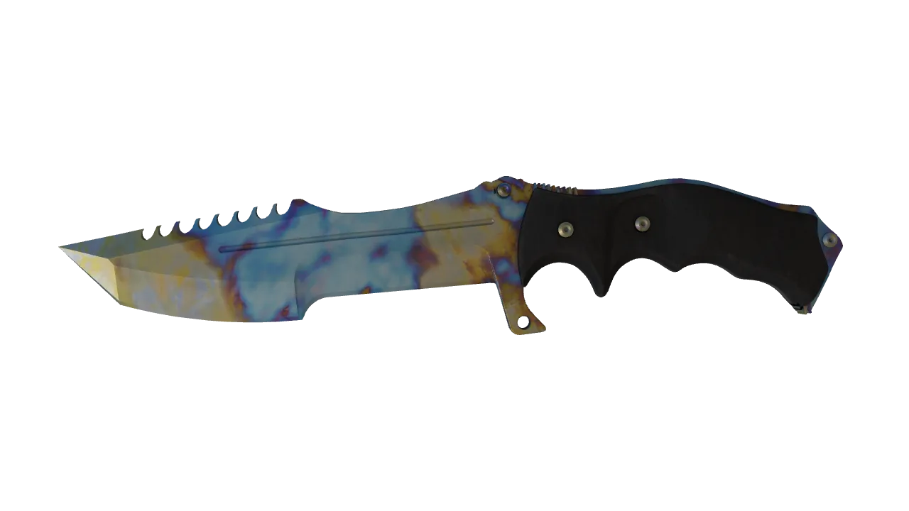 Huntsman Knife | Case Hardened seed #188, front
